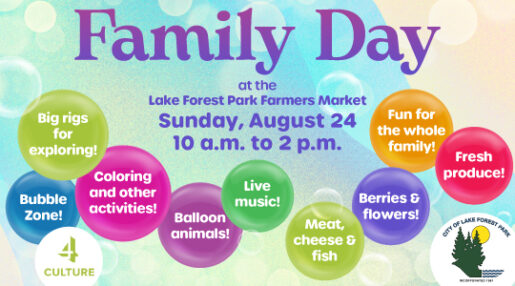 Celebrate Family Day at the Lake Forest Park Farmers Market
